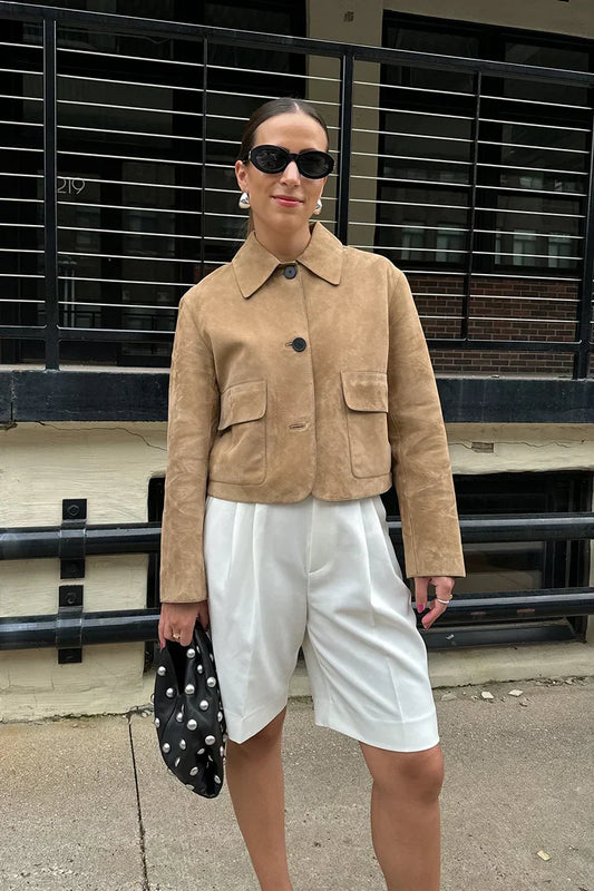 Lyreliâ„¢ - Collared Long Sleeves Jacket