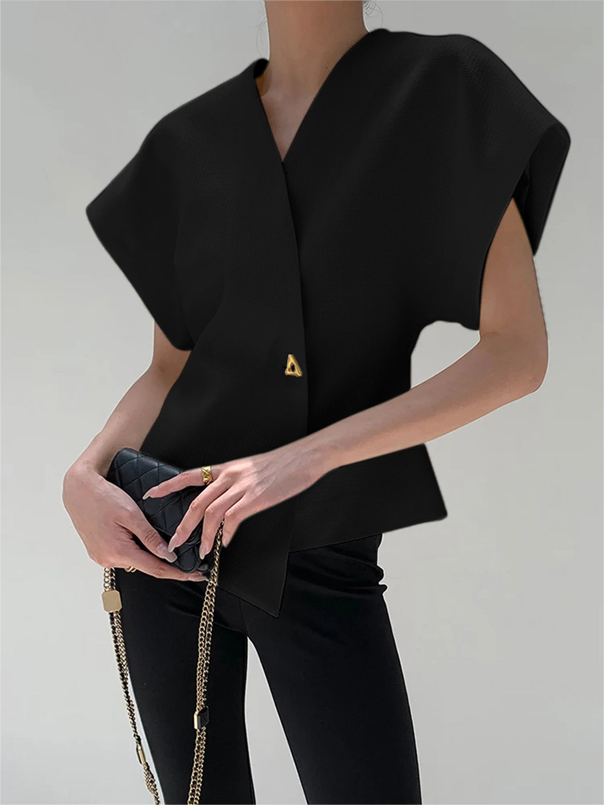 Lyreli™ - V-Neck Asymmetric Top