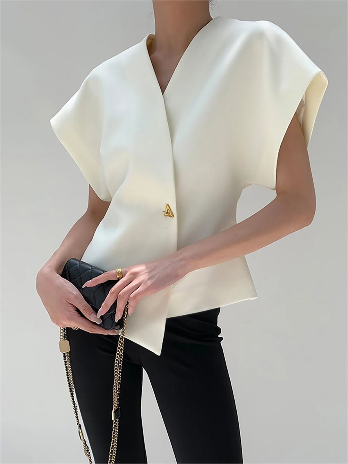 Lyreli™ - V-Neck Asymmetric Top