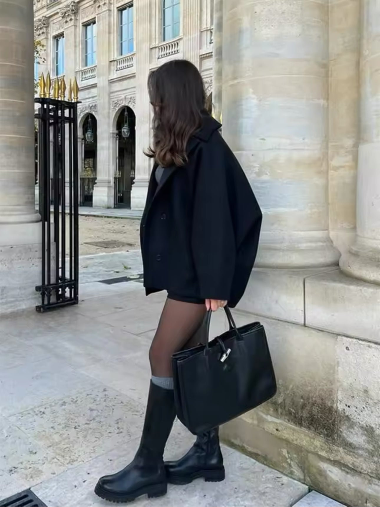 Lyreli™ - Oversized Buttoned Coat With Pockets
