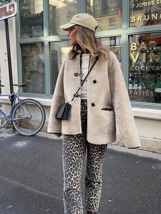 Lyreliâ„¢ - Fluffy Long Coat With Pockets