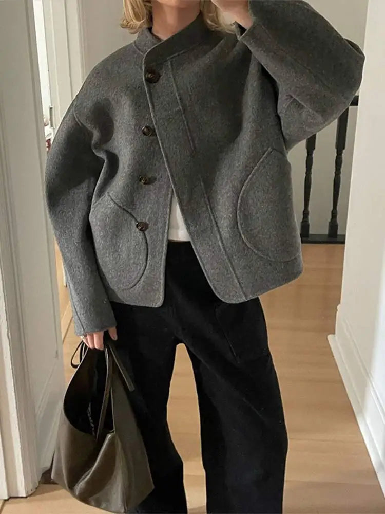 Lyreli™ - Oversized Wool Blend Coat