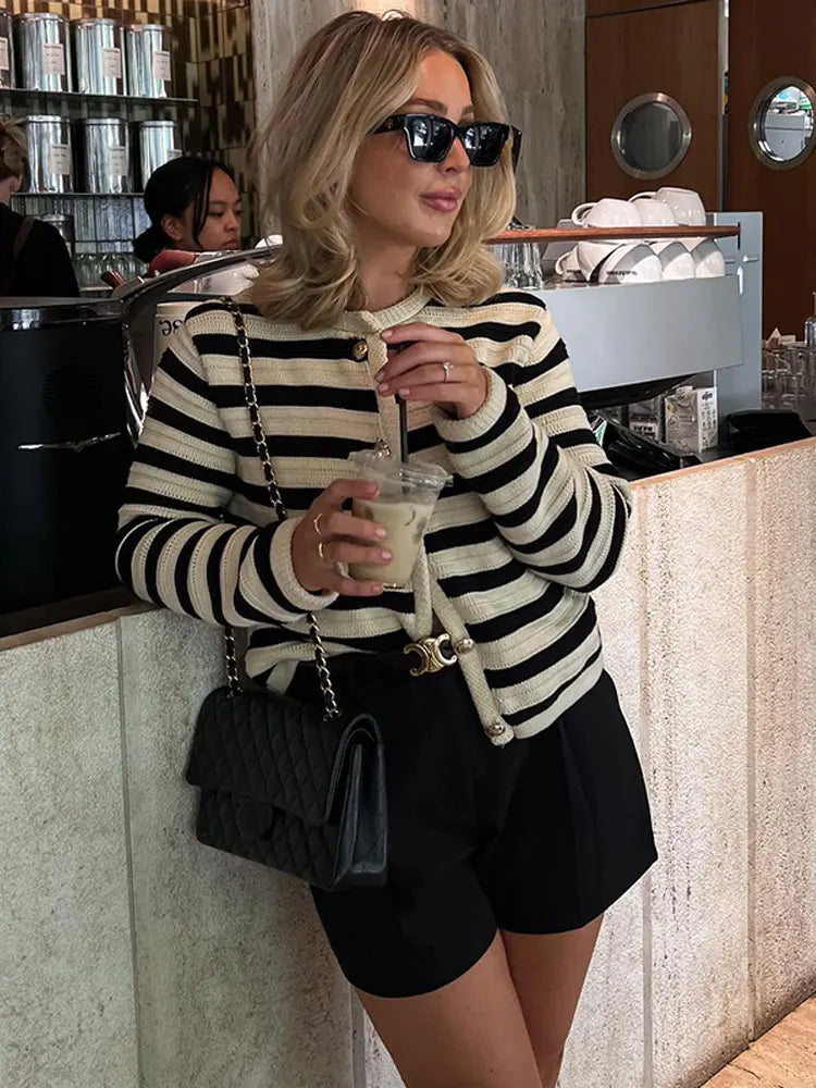 Lyreli™ - Striped Cardigan