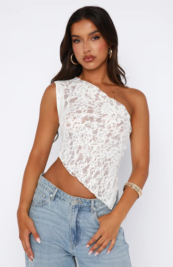 Lyreli™ - Lace Tie-Up Top