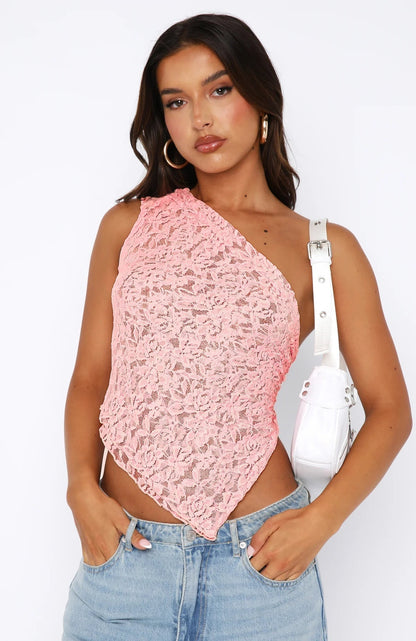 Lyreli™ - Lace Tie-Up Top