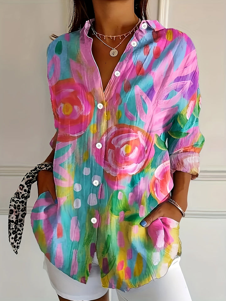 Lyreli™ | Vibrant Floral Blouse