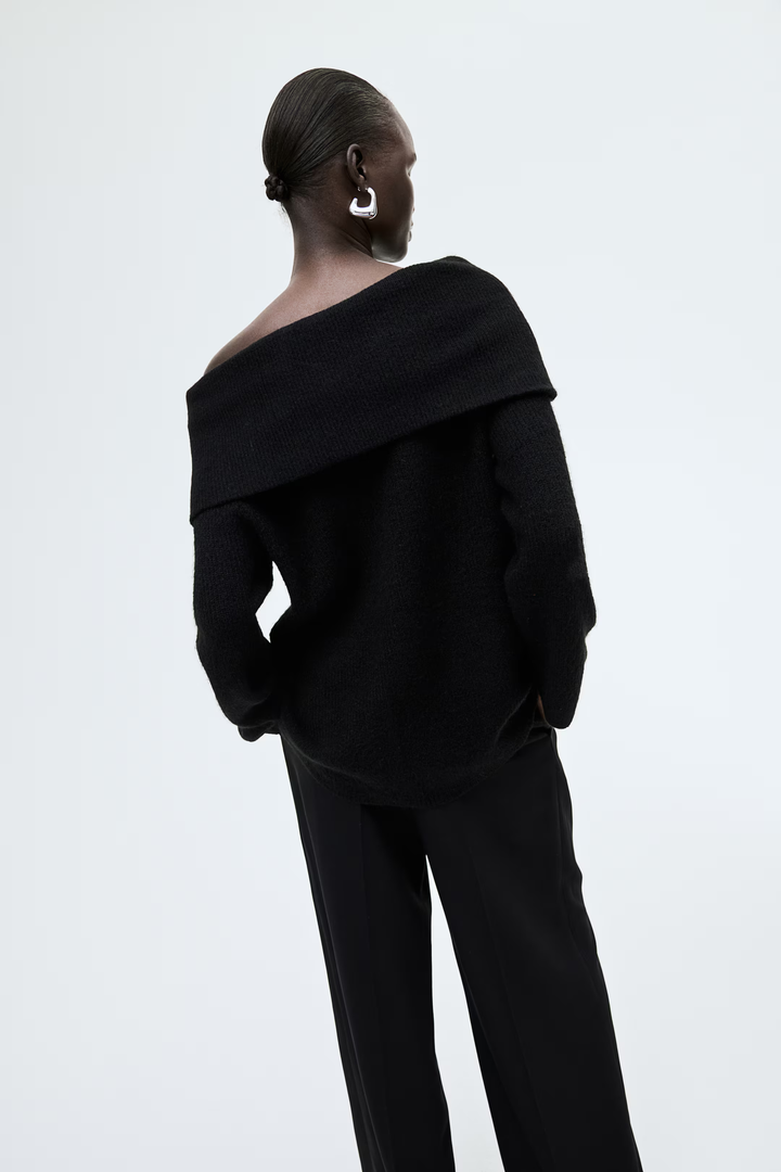 Lyreli™ - Off-Shoulder Layered Knitted Top