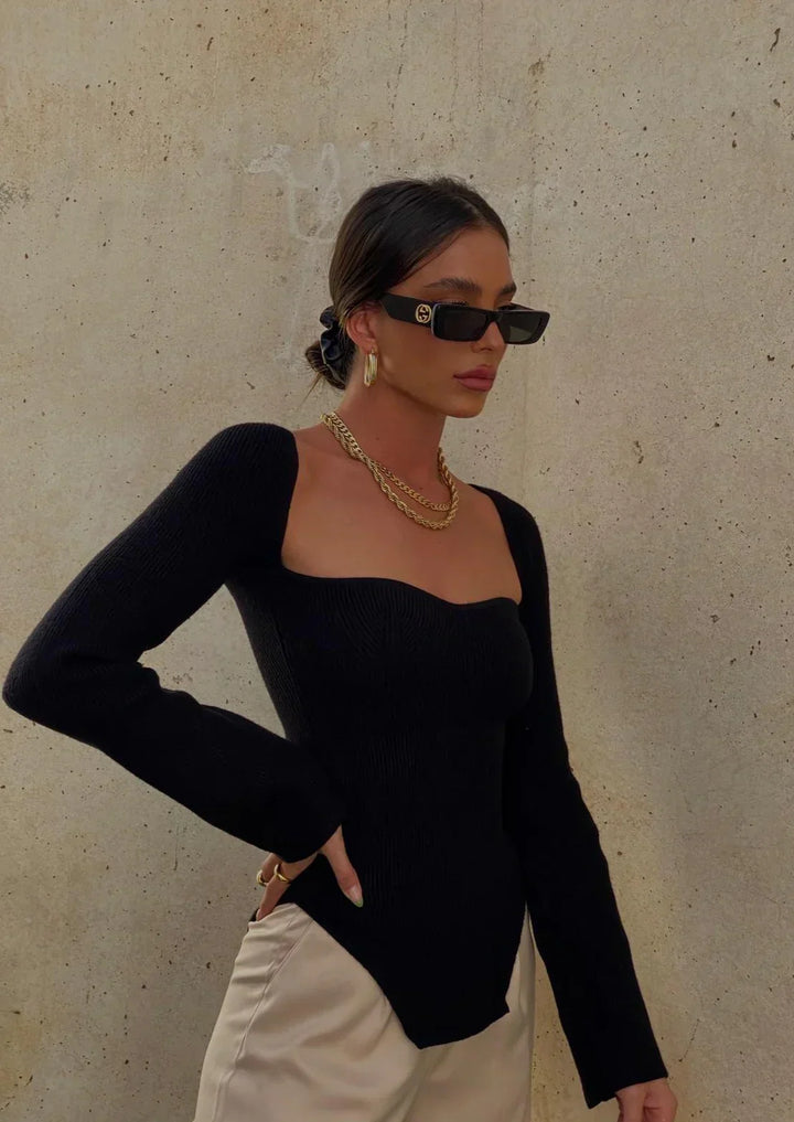 Lyreli™ - Square Neck Bodycon Top