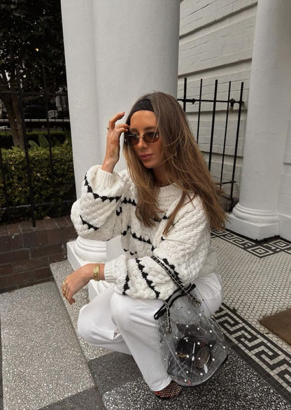 Lyreli™ - Puff Sleeves Pull-Over Sweater