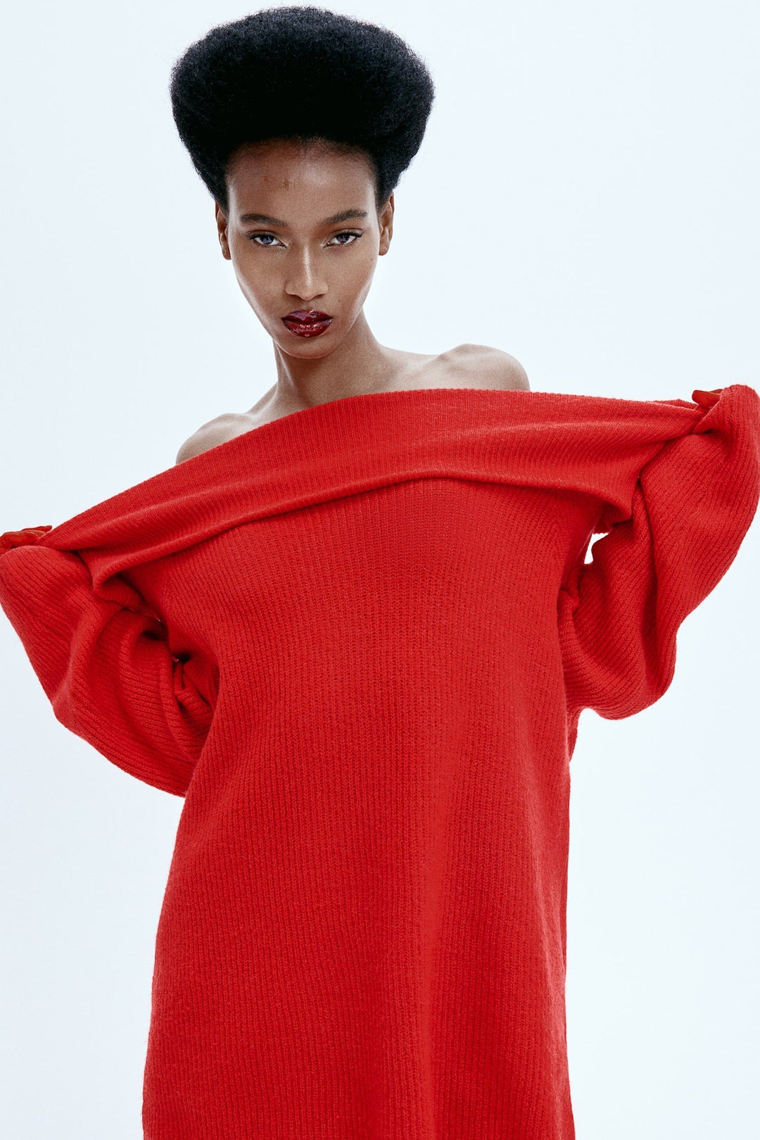 Lyreli™ - Off-Shoulder Layered Knitted Top