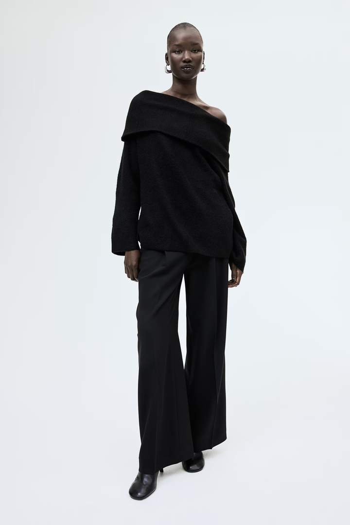 Lyreli™ - Off-Shoulder Layered Knitted Top