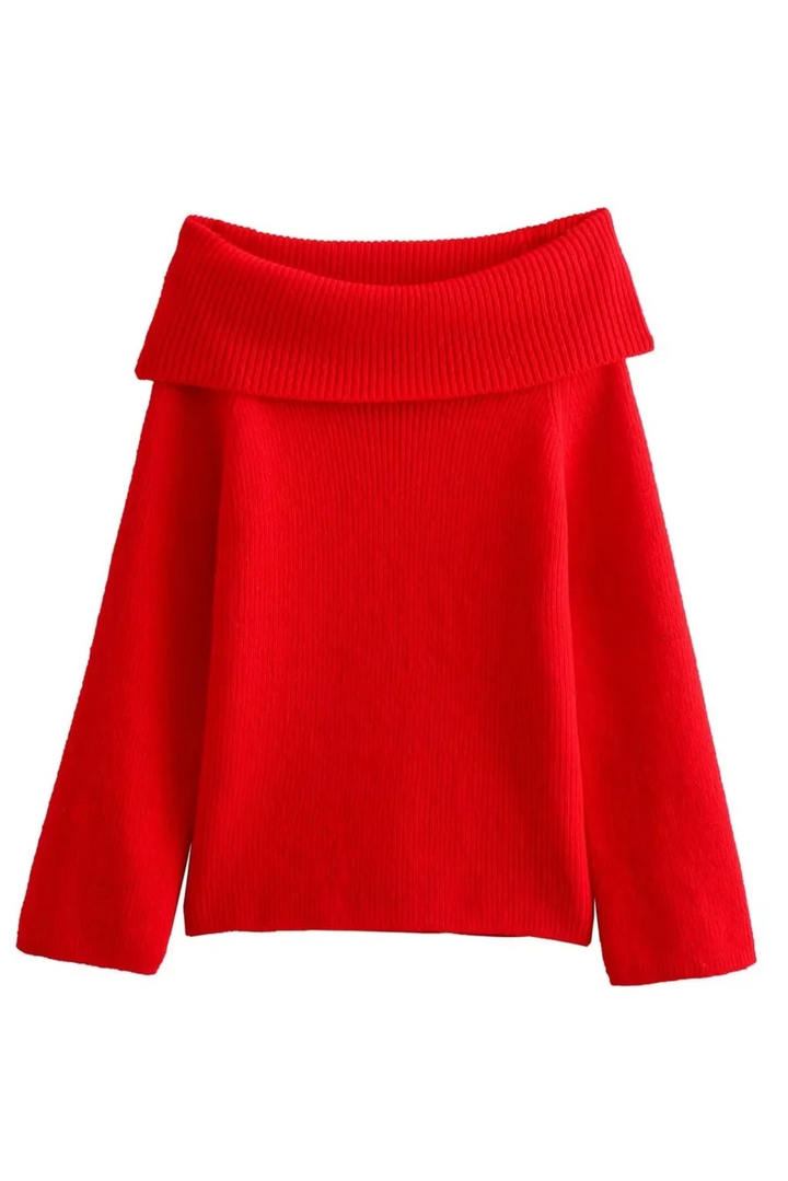 Lyreli™ - Off-Shoulder Layered Knitted Top