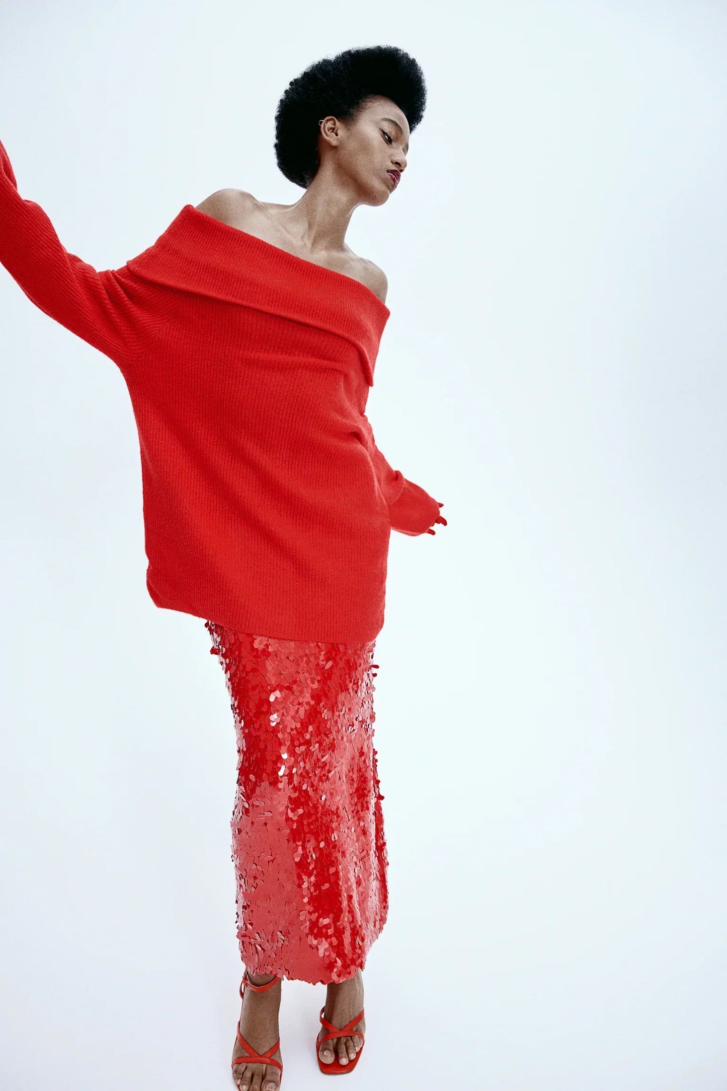 Lyreli™ - Off-Shoulder Layered Knitted Top