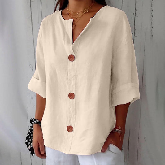 Lyreli™ | Elegant Linen Blouse
