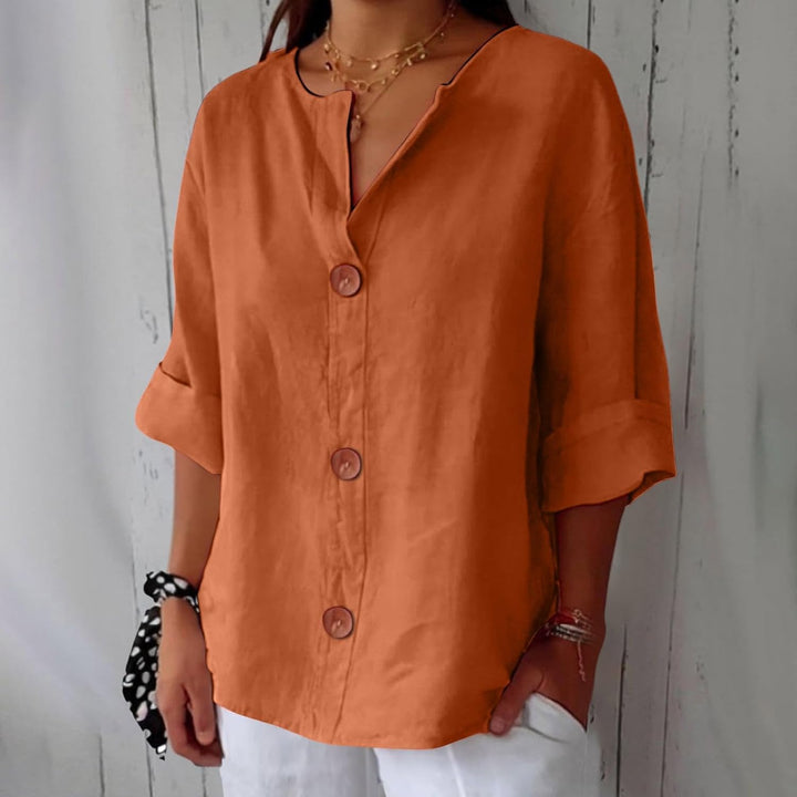 Lyreli™ | Elegant Linen Blouse