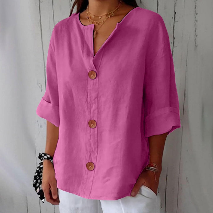 Lyreli™ | Elegant Linen Blouse
