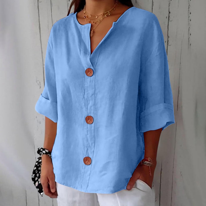 Lyreli™ | Elegant Linen Blouse