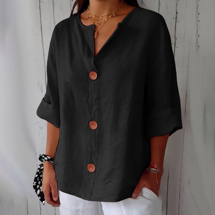 Lyreli™ | Elegant Linen Blouse
