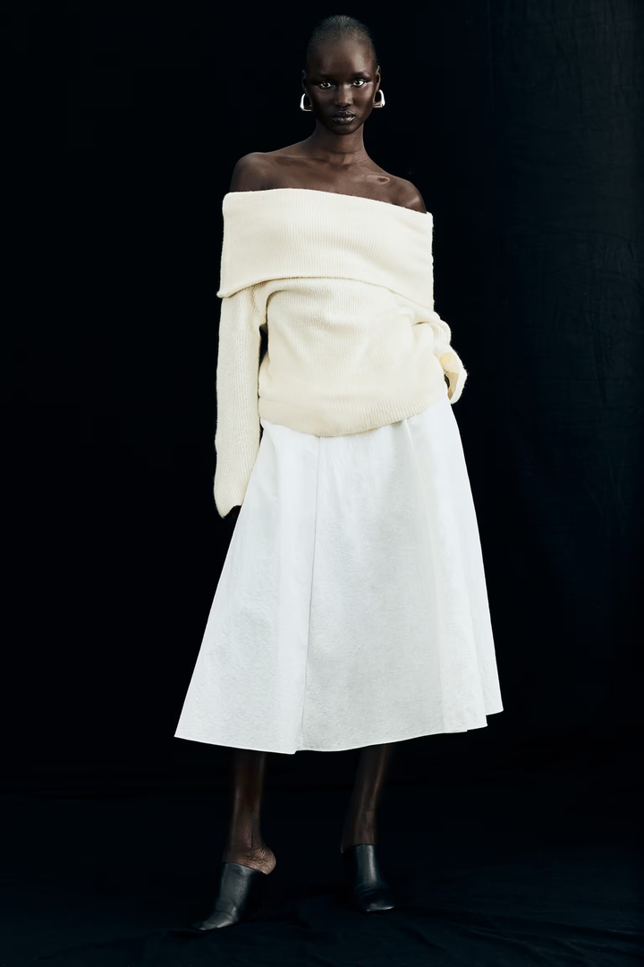 Lyreli™ - Off-Shoulder Layered Knitted Top