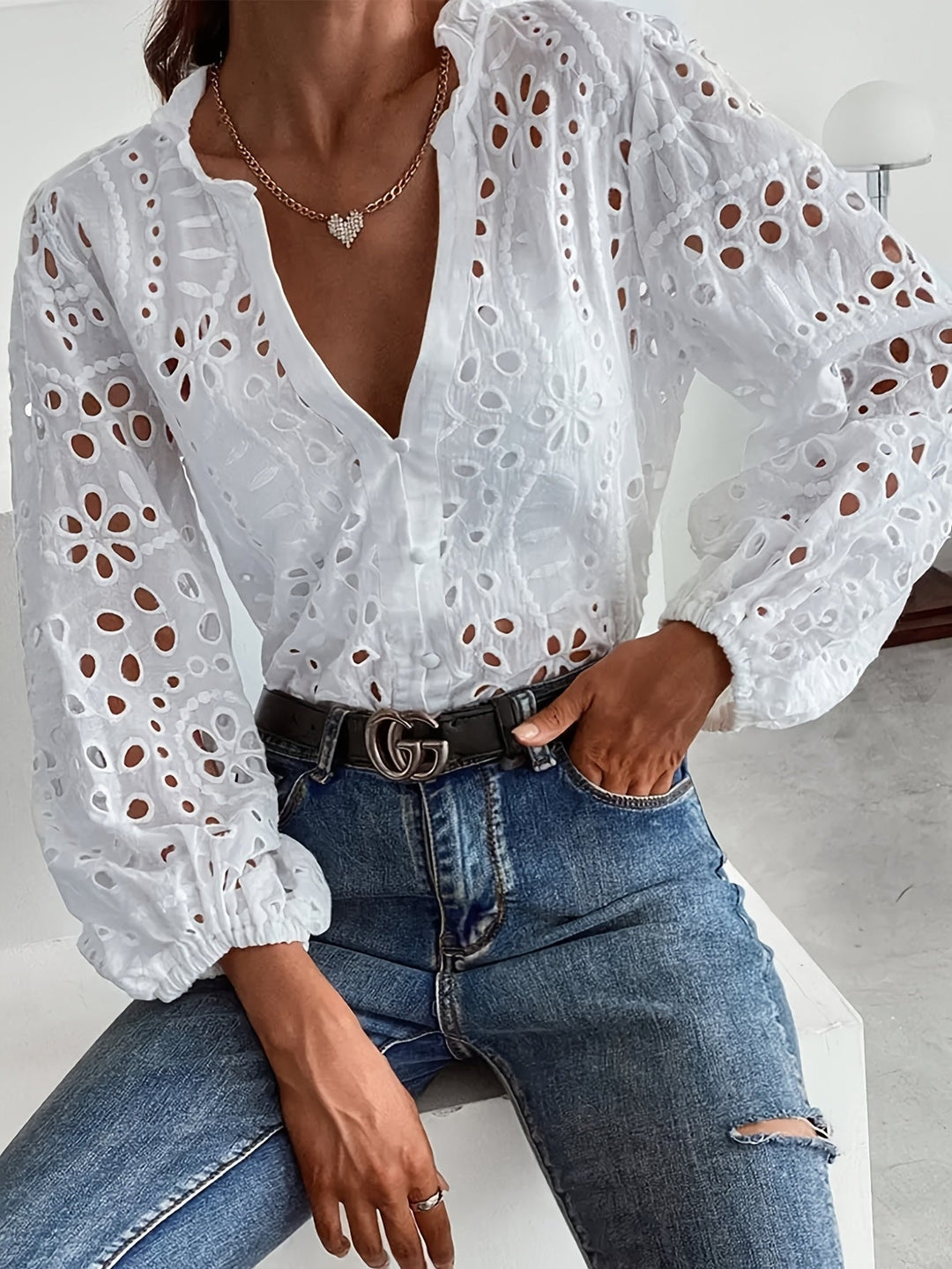 Lyreli™ | Embroidered Blouse