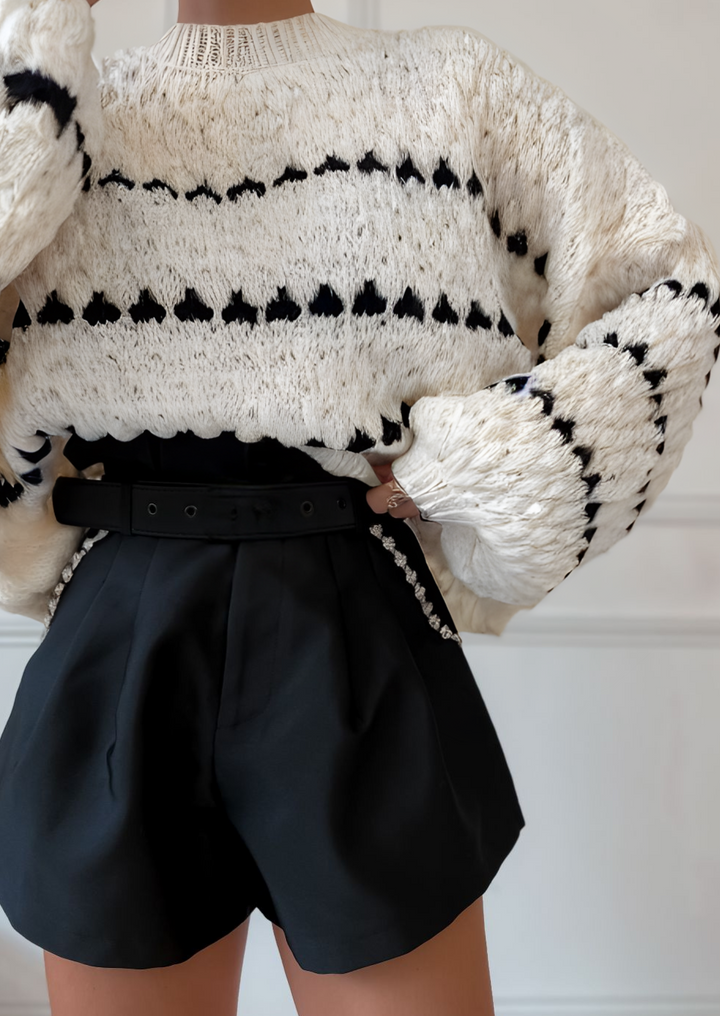 Lyreli™ - Puff Sleeves Pull-Over Sweater