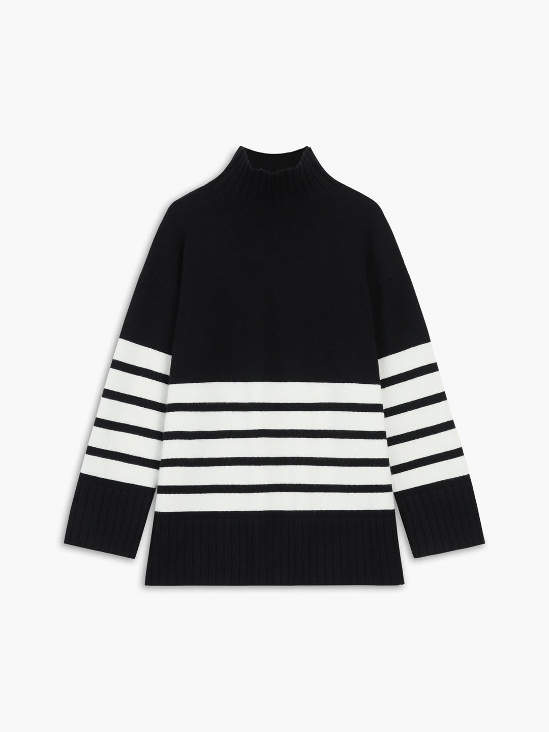 Lyreli™ - Long Striped Knitted Sweater