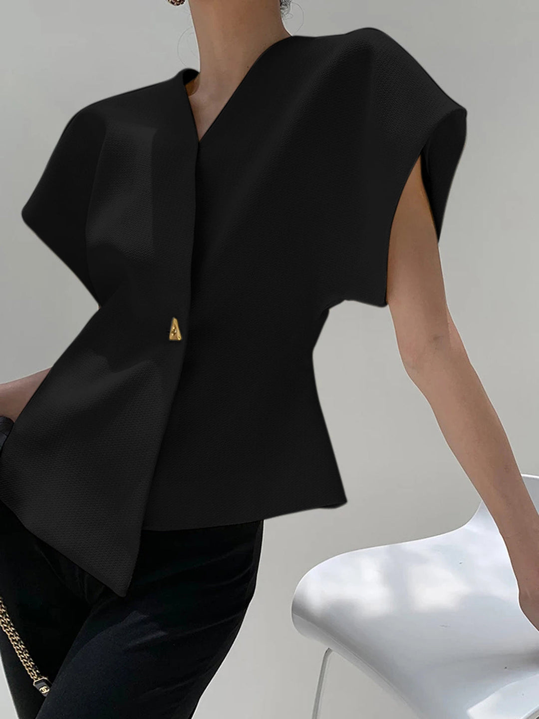 Lyreli™ - V-Neck Asymmetric Top