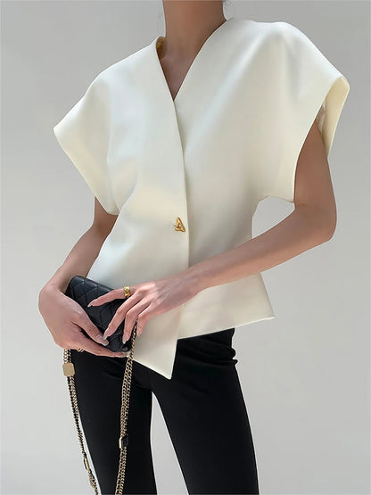 Lyreli™ - V-Neck Asymmetric Top