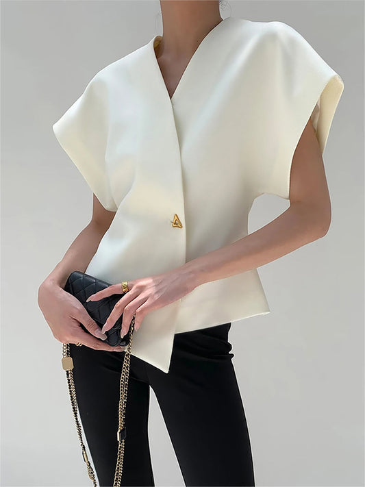 Lyreli™ - V-Neck Asymmetric Top