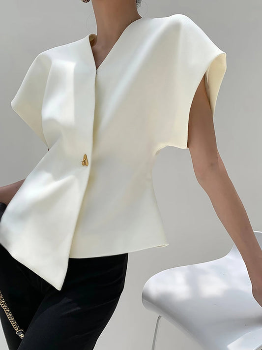 Lyreli™ - V-Neck Asymmetric Top