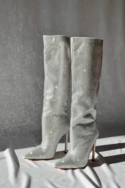 Lyreli™ - Stunning  Sparkle Pencil Heel Boots