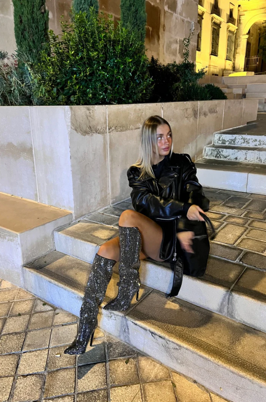 Lyreli™ - Stunning  Sparkle Pencil Heel Boots