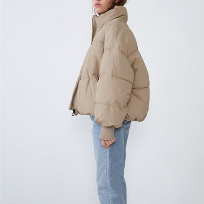 Lyreli™ - Collared Puffer Zipper Jacket