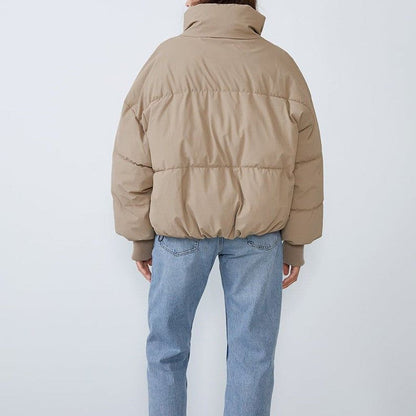 Lyreli™ - Collared Puffer Zipper Jacket