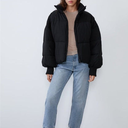Lyreli™ - Collared Puffer Zipper Jacket