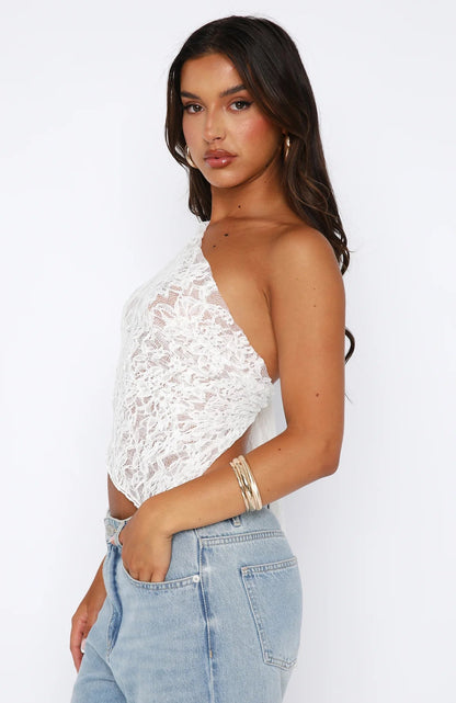 Lyreli™ - Lace Tie-Up Top