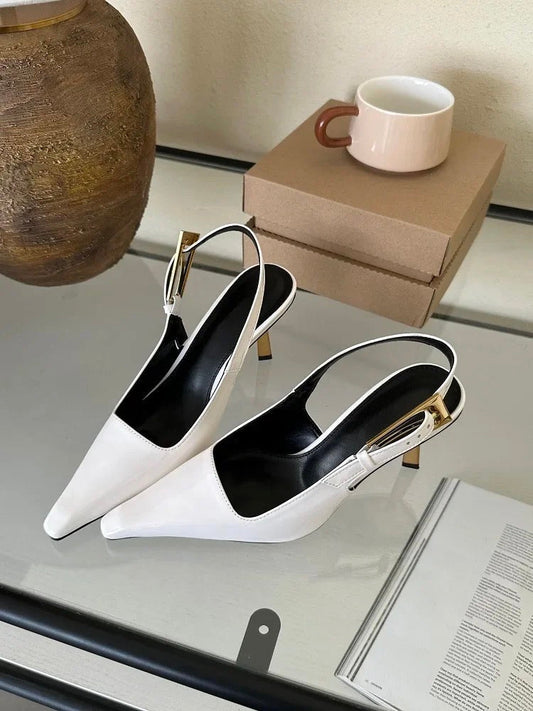 Lyreli™ - Padded Slingback Heels