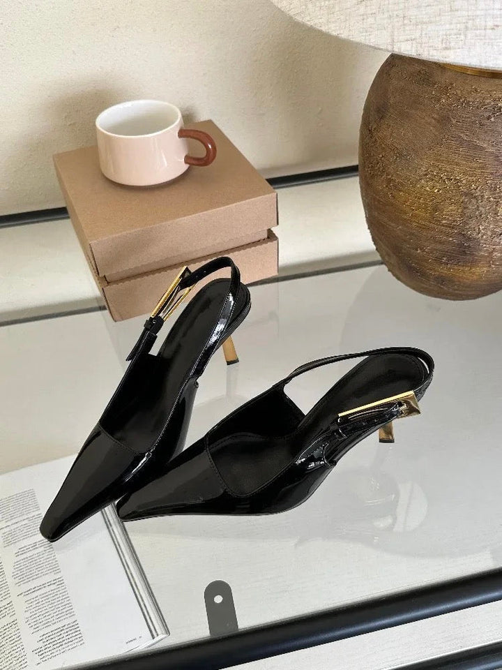 Lyreli™ - Padded Slingback Heels