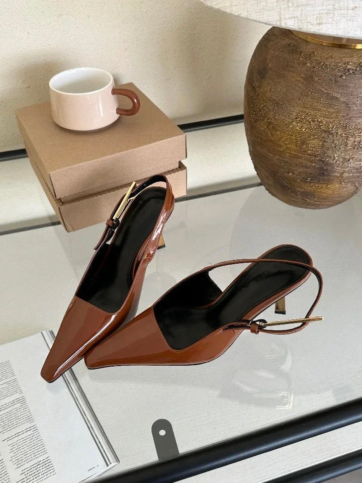 Lyreli™ - Padded Slingback Heels
