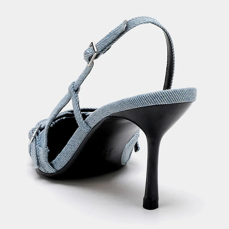 Lyreli™ - Denim Heels