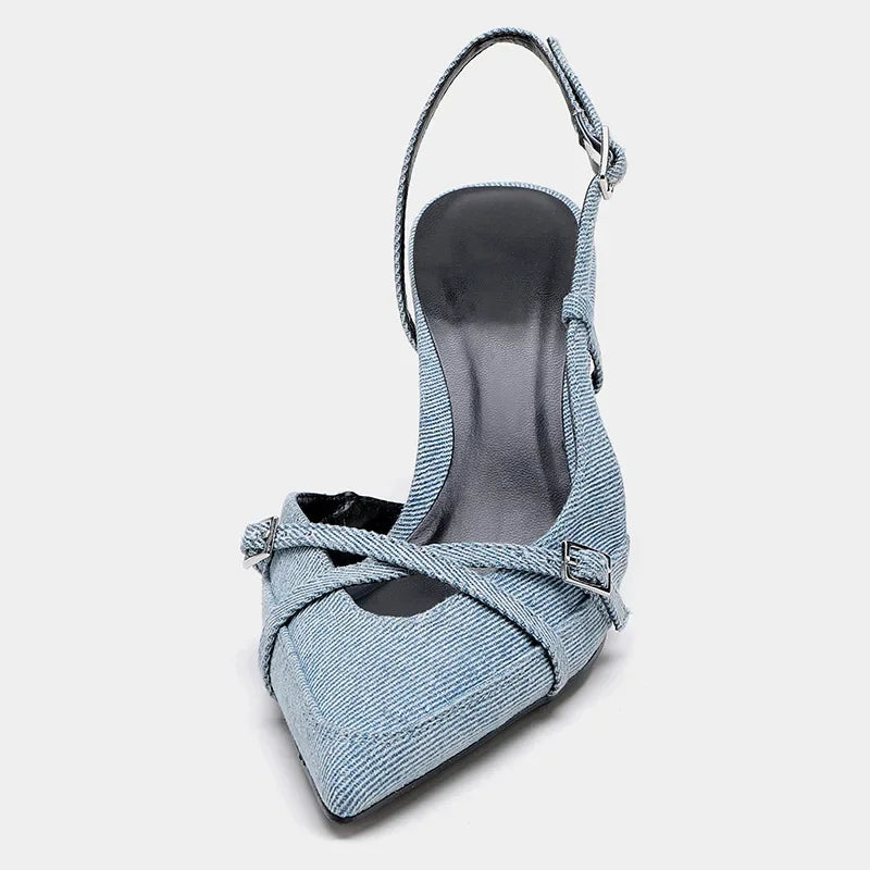 Lyreli™ - Denim Heels