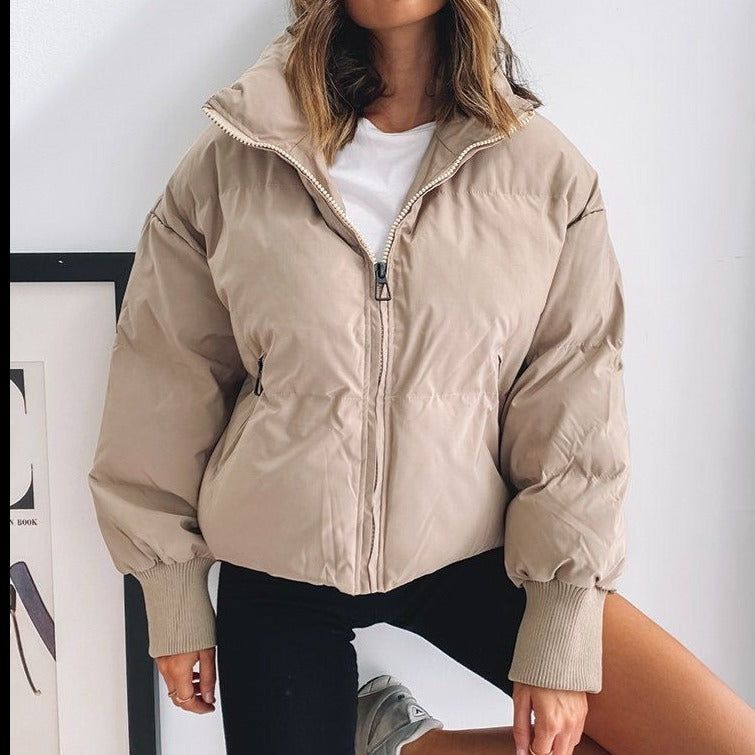 Lyreli™ - Collared Puffer Zipper Jacket