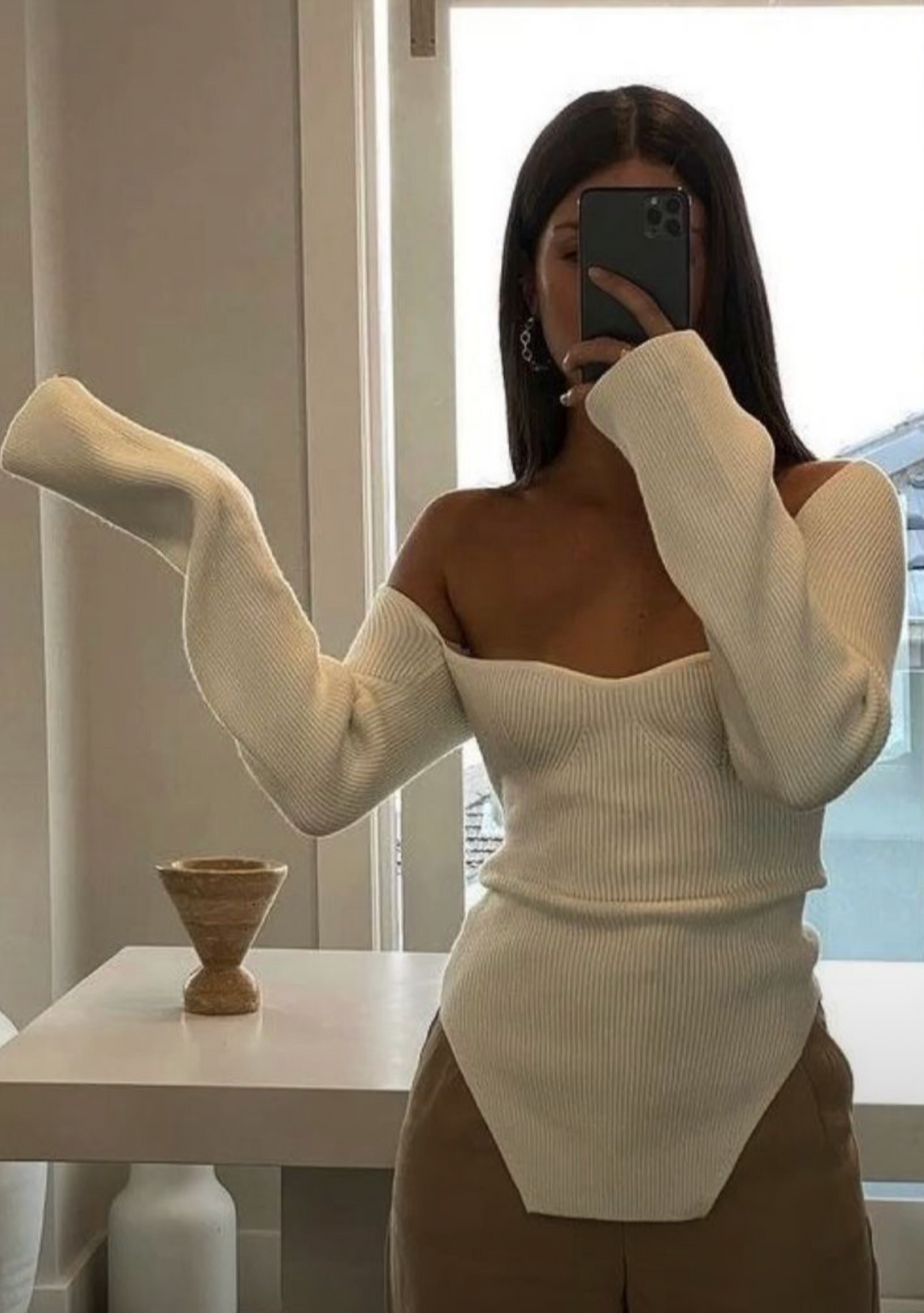 Lyreli™ - Square Neck Bodycon Top