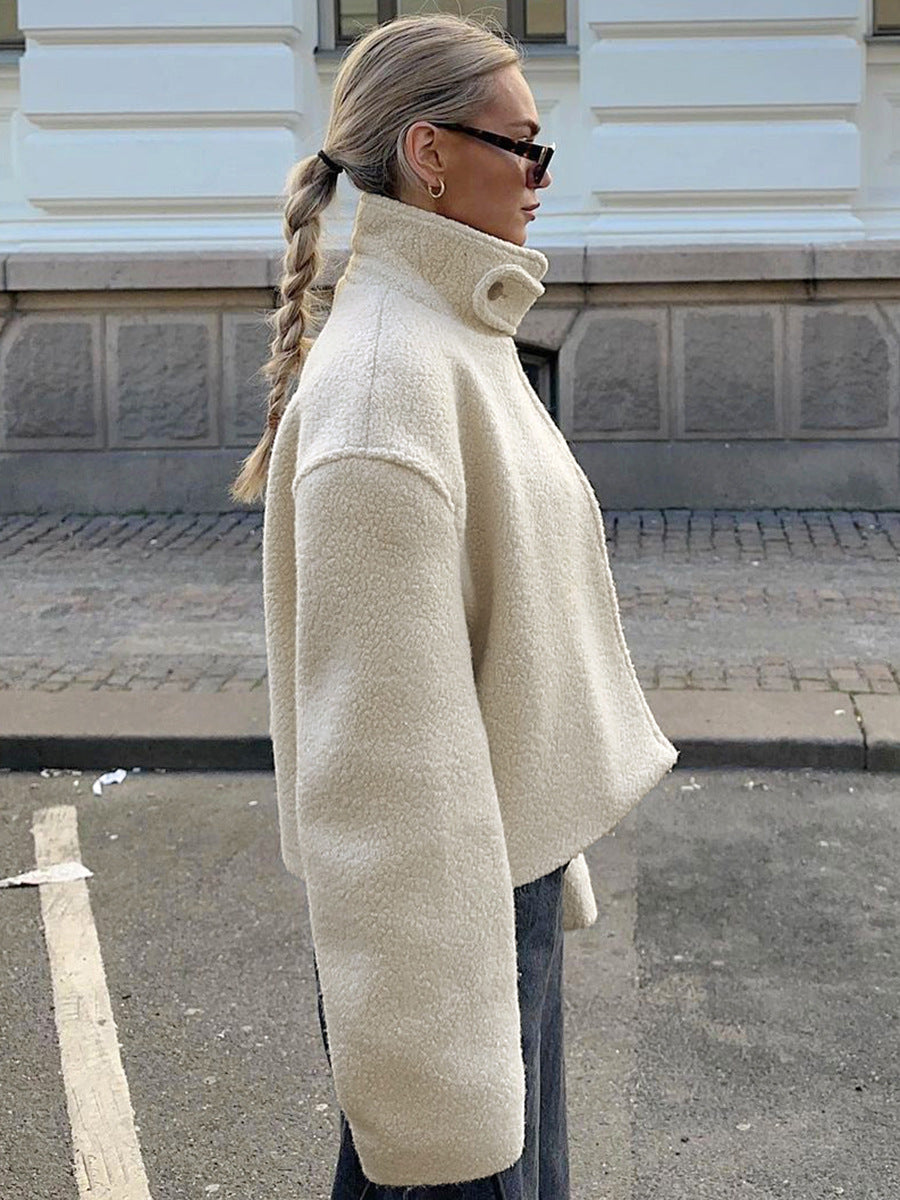 Lyreli™ - Cozy Stand-Collar Fleece Jacked