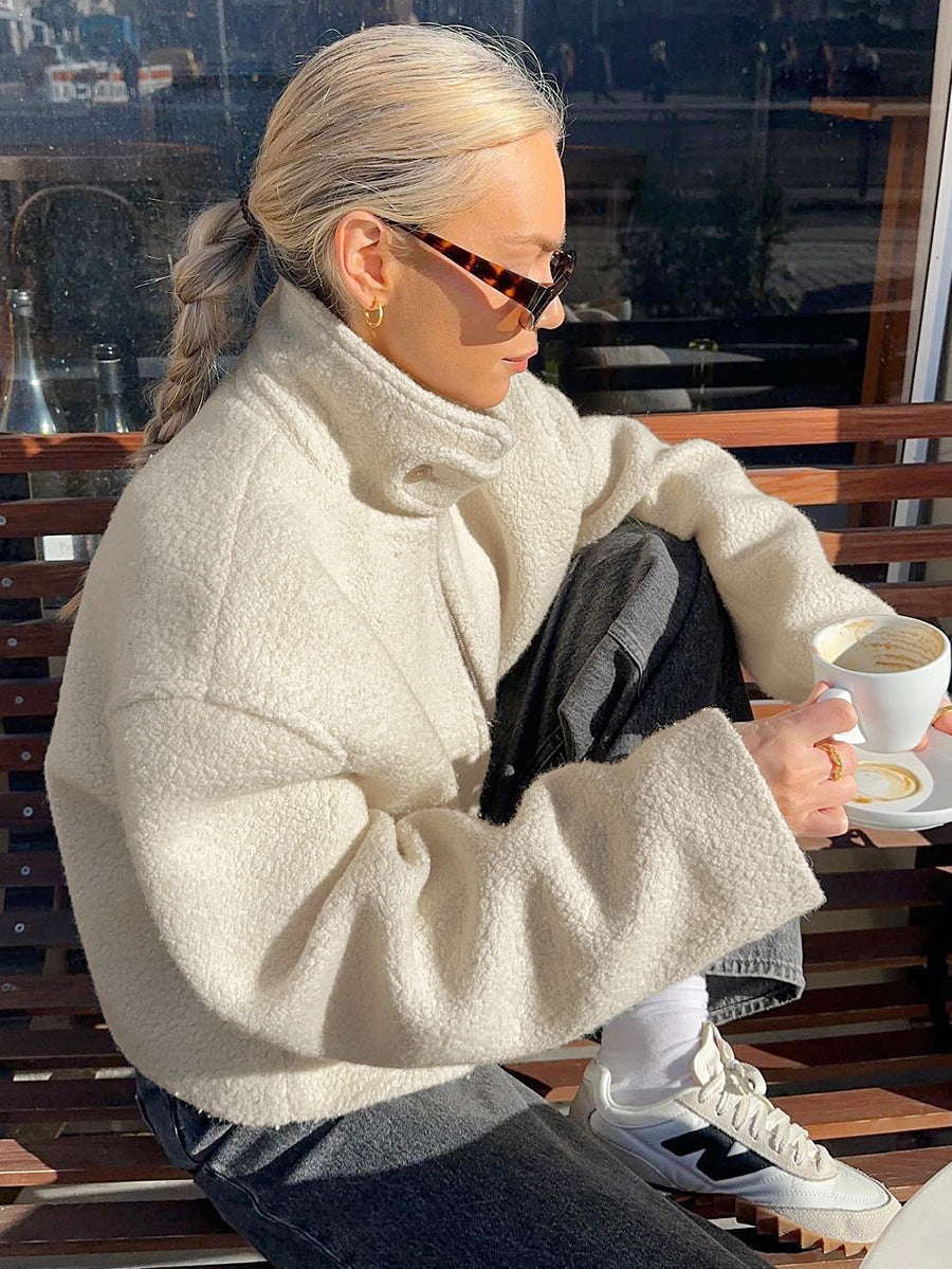 Lyreli™ - Cozy Stand-Collar Fleece Jacked