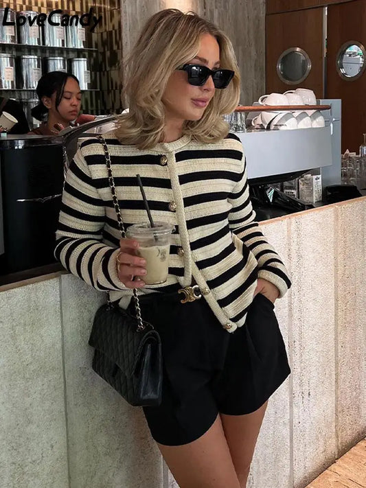 Lyreli™ - Striped Cardigan