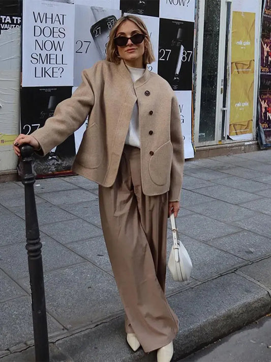 Lyreli™ - Oversized Wool Blend Coat