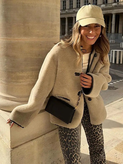 Lyreli™ - Fluffy Long Coat With Pockets