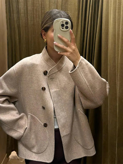 Lyreli™ - Oversized Wool Blend Coat