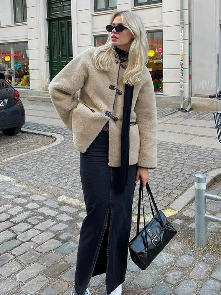 Lyreli™ - Fluffy Long Coat With Pockets
